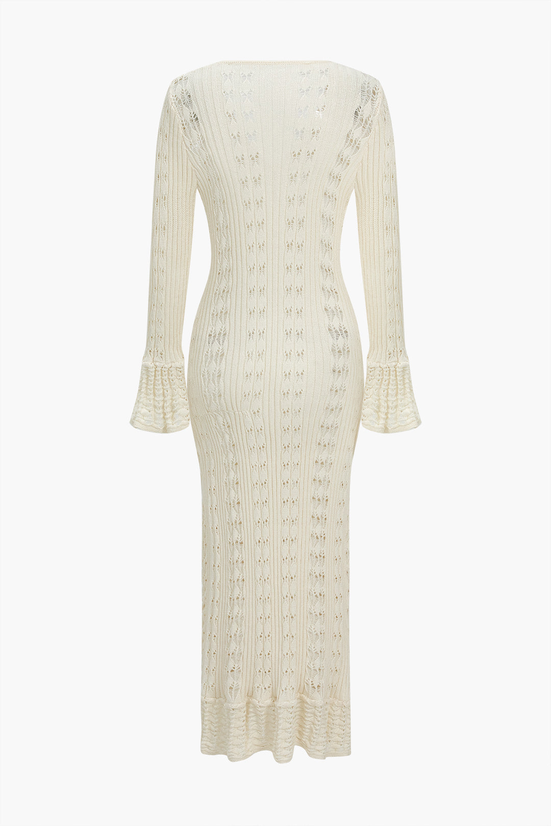 Solid Knit Cut Out Button Cardigans