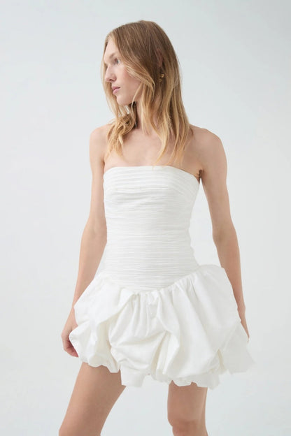 Violette Bubble Hem Mini Dress