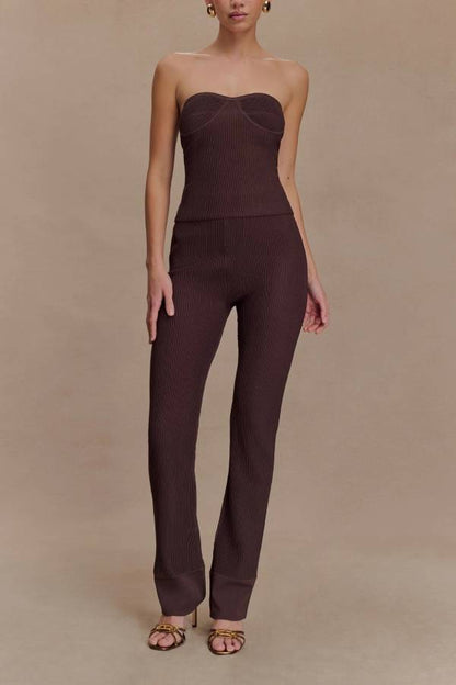 Strapless Cupped Knit Top