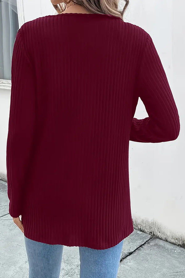 Bohemian Style Floral Edge Long Sleeve Casual Knitted Cardigan