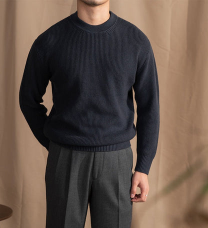 Maison Wool Blend Crewneck Sweater for Men