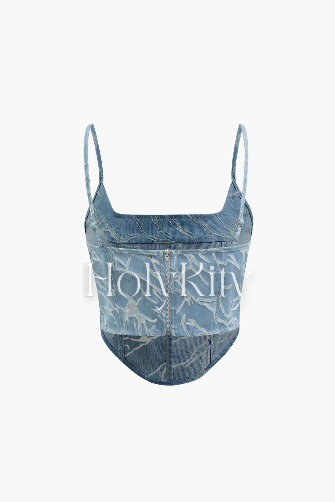 Square Neck Denim Cami Top