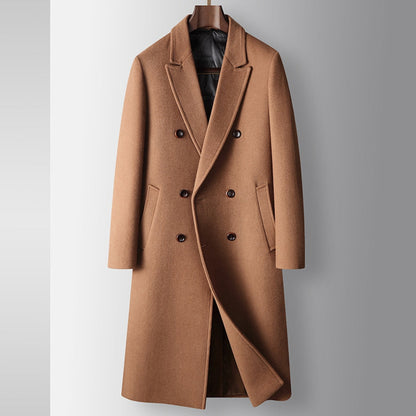 Maison Wool Blend Double-Breasted Overcoat | Autumn Winter
