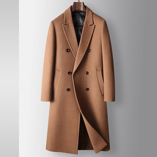Maison Wool Blend Double-Breasted Overcoat | Autumn Winter