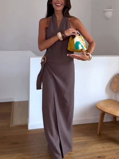 Elegant V-neck Wrap Jumpsuit