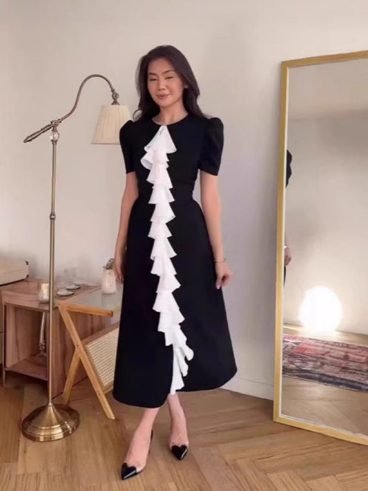 Jacquard Bustier Bodycon Midi Dress