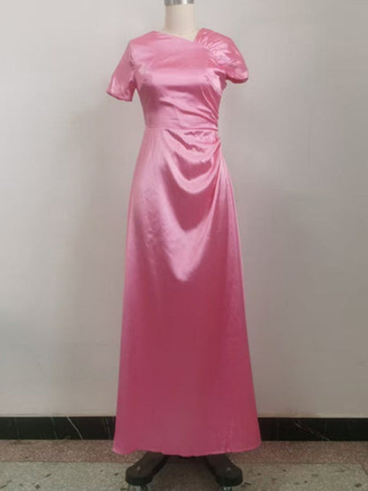 Draped Neck Tie-Waist  Maxi Dress