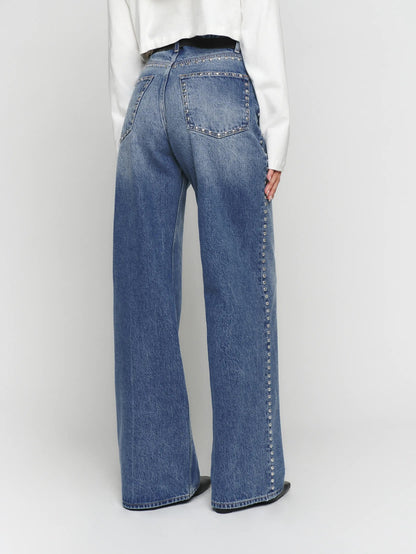 Cary High Rise slouchy Wide Leg Jeans
