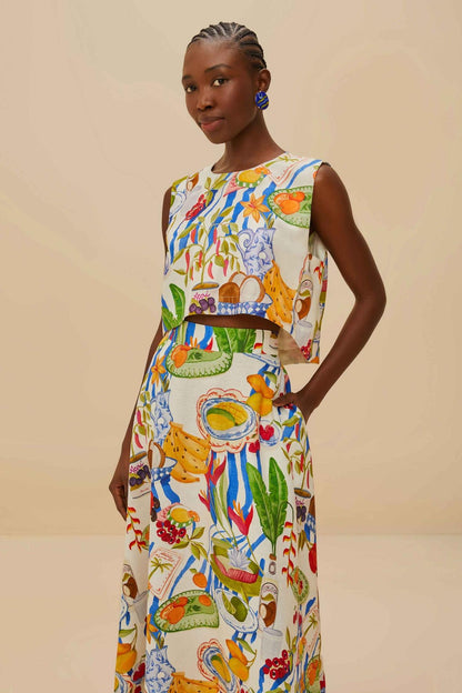 Holiday Joy Fruit Color Skirt Set