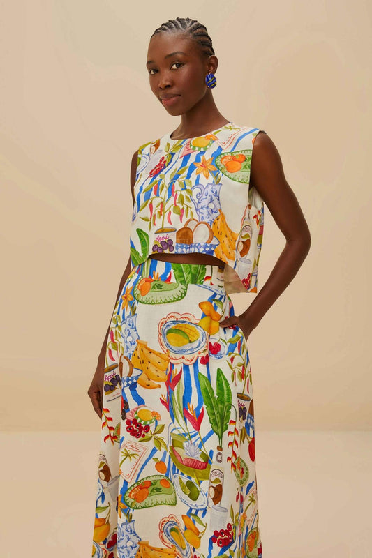 Holiday Joy Fruit Color Skirt Set