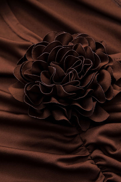 Floral Slit Long Sleeve Maxi Dress