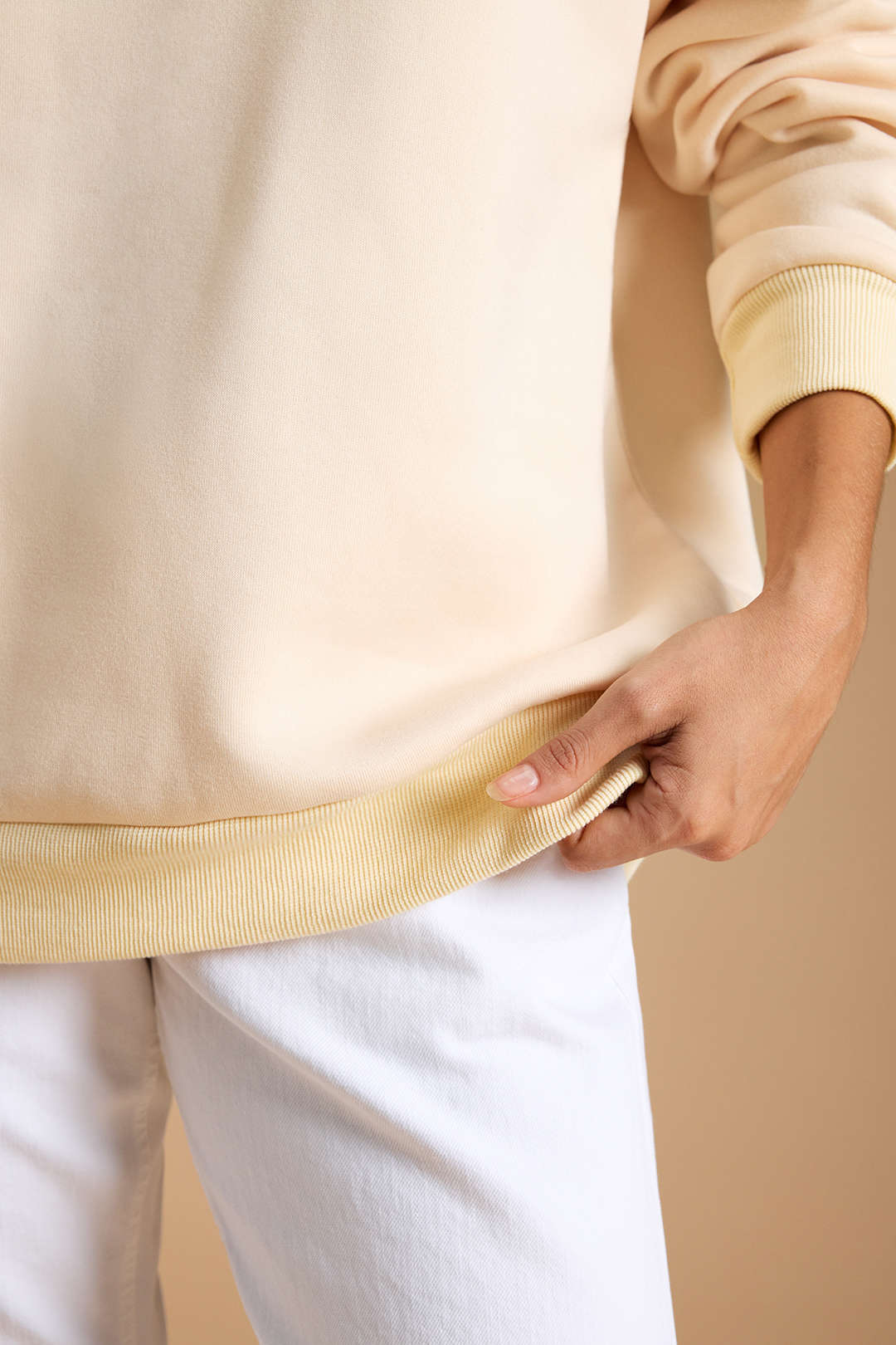 Zipper Long Sleeve Sweatshirt