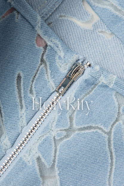 Square Neck Denim Cami Top