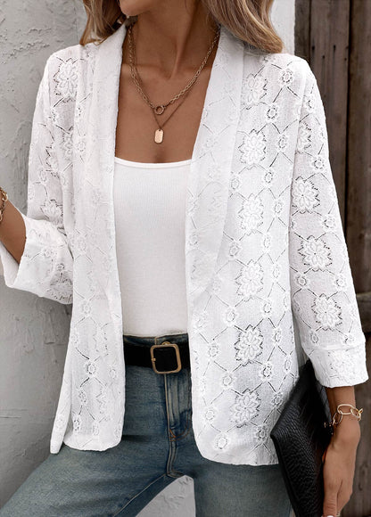 Lace Blazer – Floral Eyelet