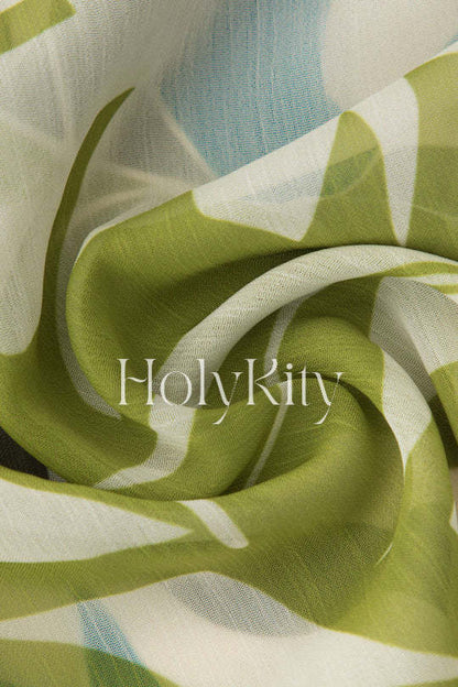 Printed Tie Front Blouse