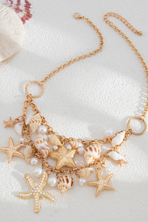 Bohemian Beach Shell Alloy Necklace