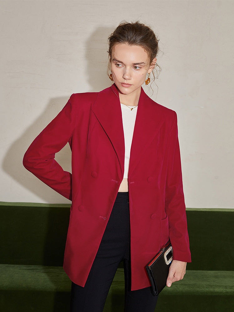 Bright Red Career Blazer