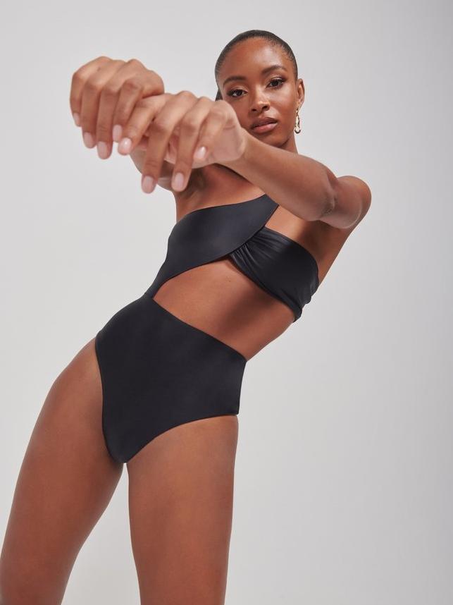 Marjal Irregular One Piece Swimsuits