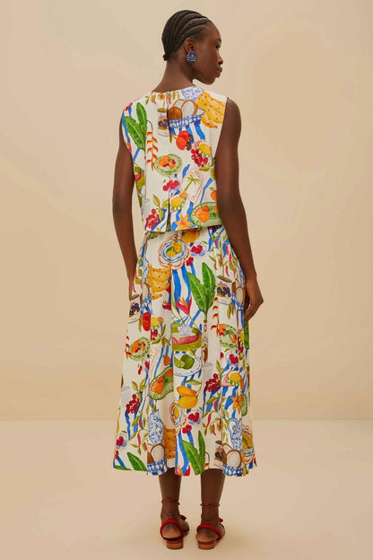 Holiday Joy Fruit Color Skirt Set