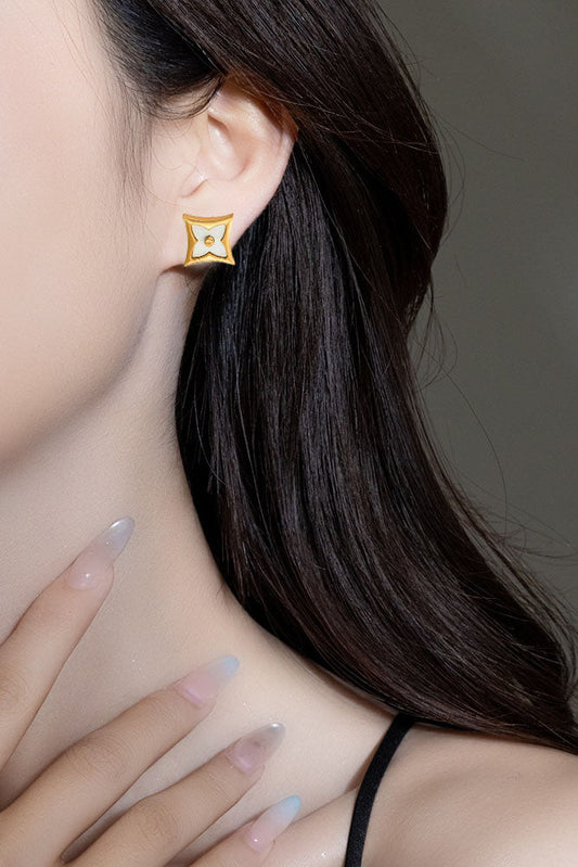 Unique Clover Stud Earrings