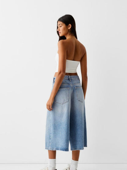 Low-Waisted Seven-Point jeans