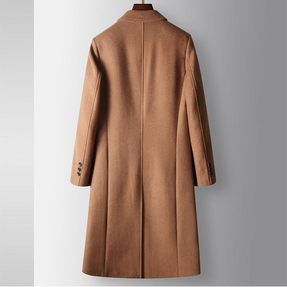 Maison Wool Blend Double-Breasted Overcoat | Autumn Winter