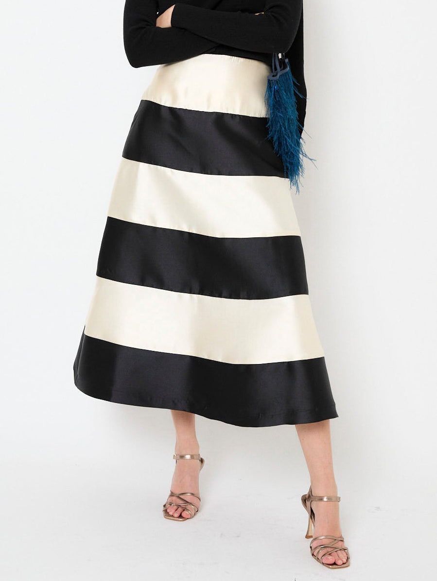 Elegant Colorblock Two-Piece Dress