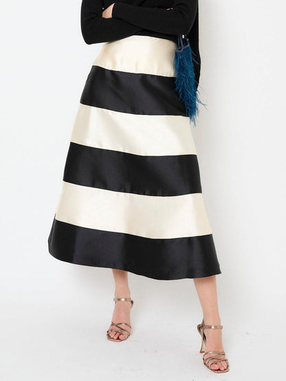 Elegant Colorblock Two-Piece Dress