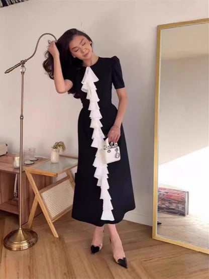 Jacquard Bustier Bodycon Midi Dress