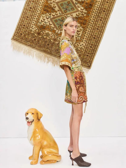 Shirt-Style Linen Dress