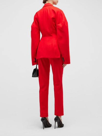 Single-Breasted Hourglass Blazer