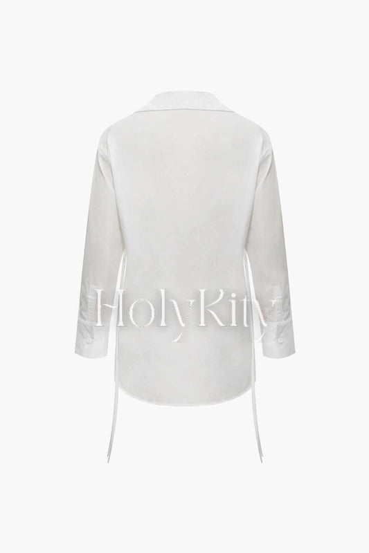 Long Sleeve Cut Out Shirt