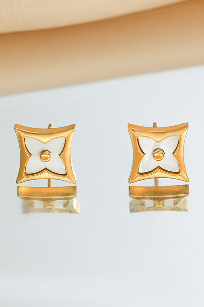 Unique Clover Stud Earrings