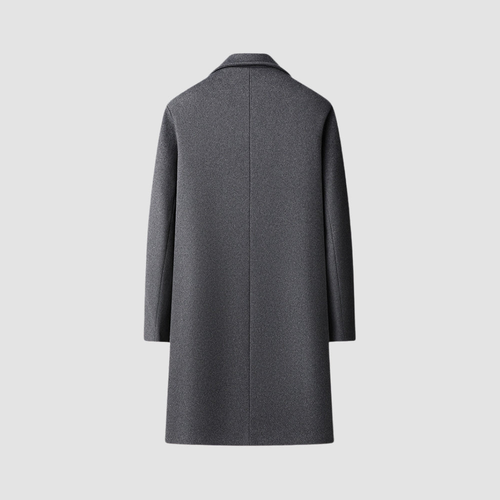 Wool Overcoat | Slim Fit Single-Breasted | Suit Collar