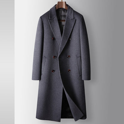 Maison Wool Blend Double-Breasted Overcoat | Autumn Winter