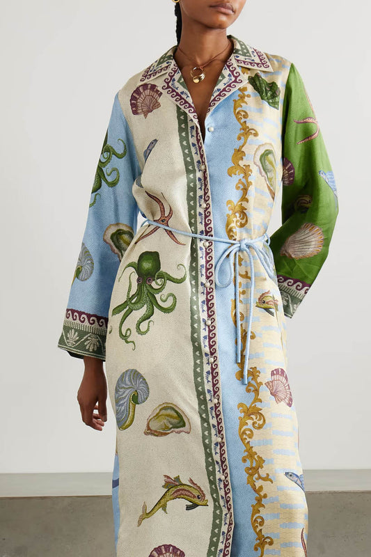 Breezy Grove Cotton-Linen Kimono