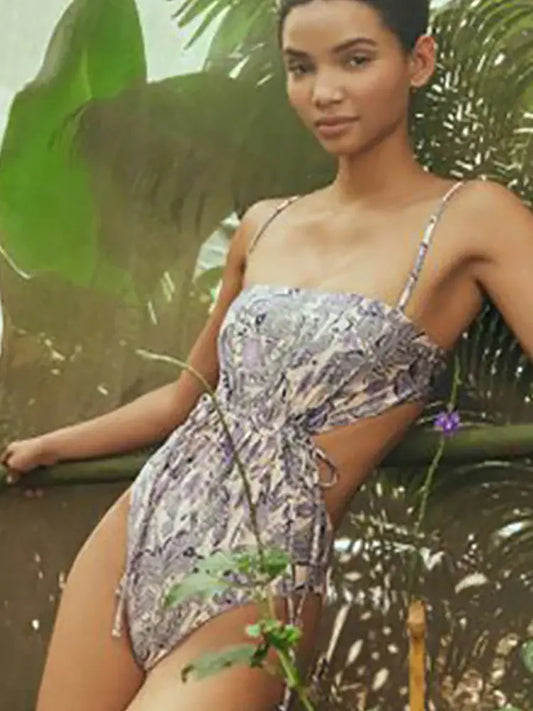 Dragonfly Ruffle Bikini Swimsuit Set