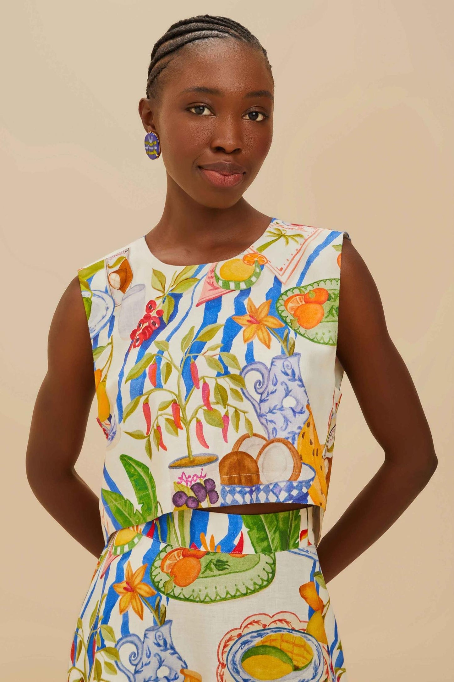 Holiday Joy Fruit Color Skirt Set