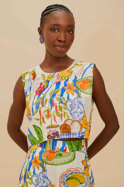 Holiday Joy Fruit Color Skirt Set