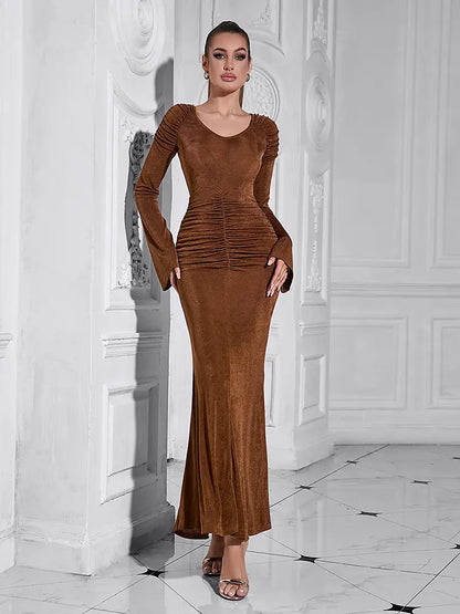 Sexy Long Sleeve Mermaid Dress