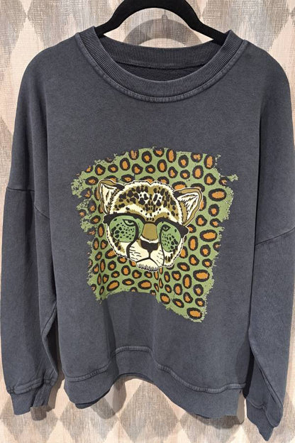 Leopard Print Sweatshirt
