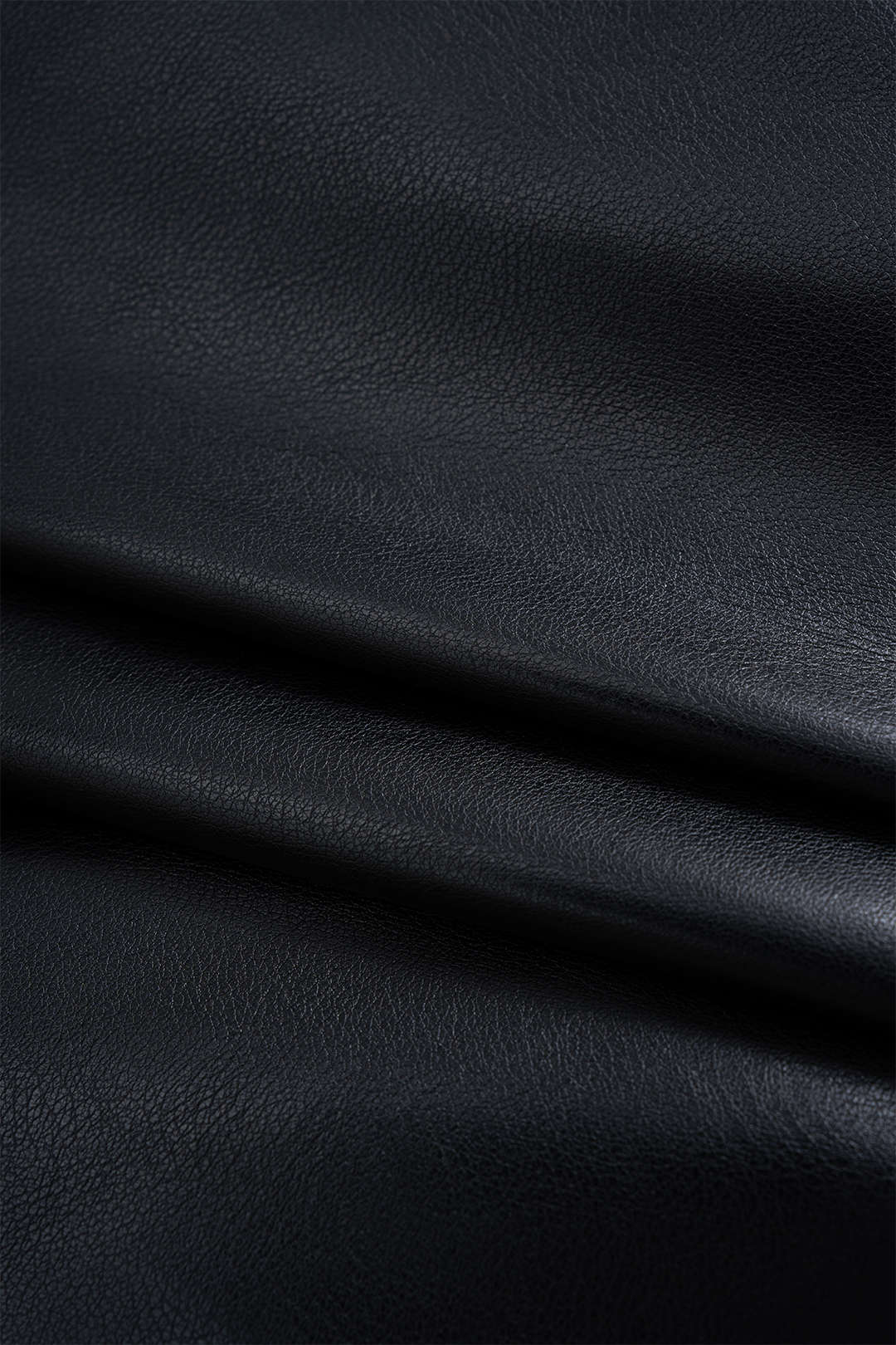 Ruched Faux Leather Mini Skirt