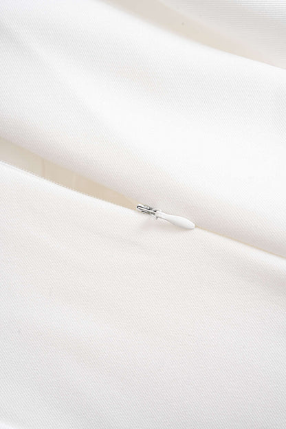 Square Neck Rhinestone Ruched Sleeveless Mini Dress