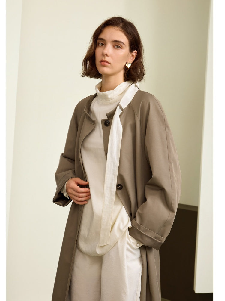 Classic Belted Vintage Trench Coat