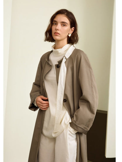 Classic Belted Vintage Trench Coat