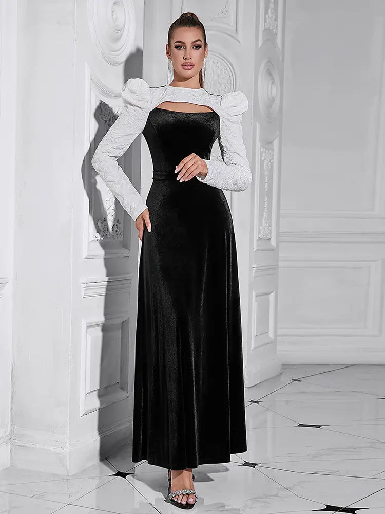 New Hollow Neck Bodycon Dress