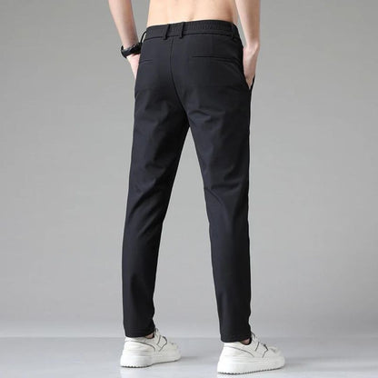 Maison Slim Fit Cotton Trousers | Lightweight | Zipper Fly | Summer