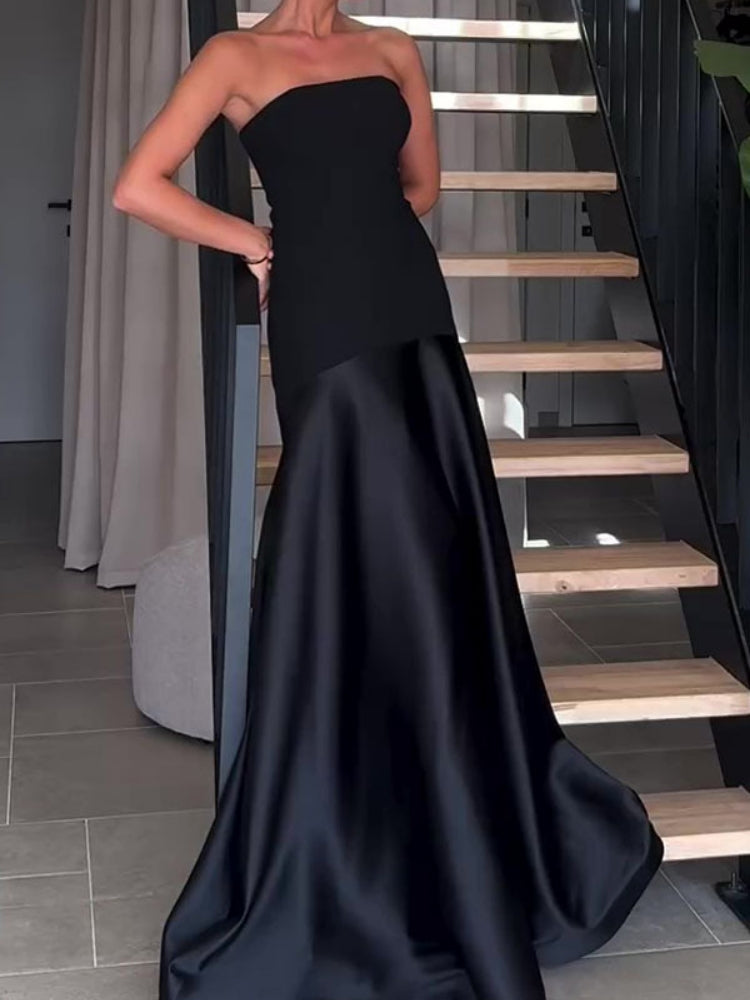 Voluminous Sleeveless Maxi Dress