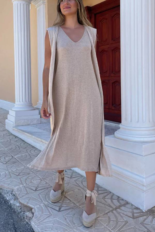 Fluid Silky Solid Color Vest