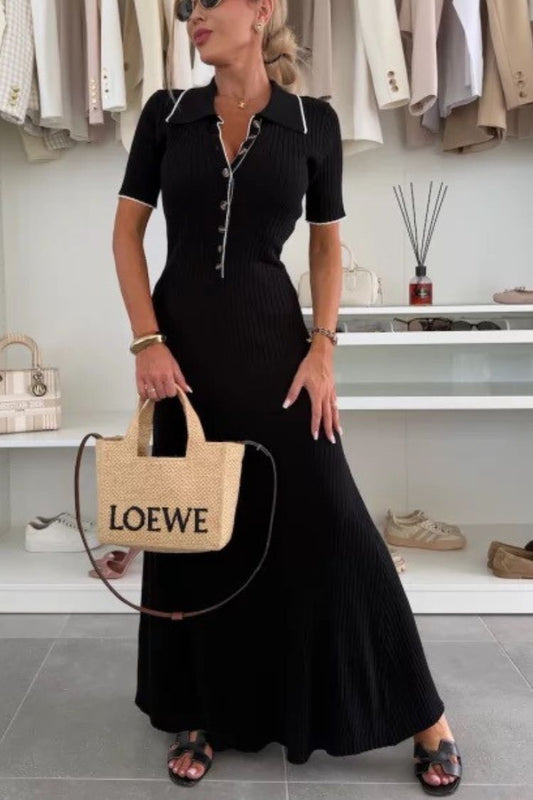 Solid Color Backless Off-shoulder Gathered Slim Maxi Dress